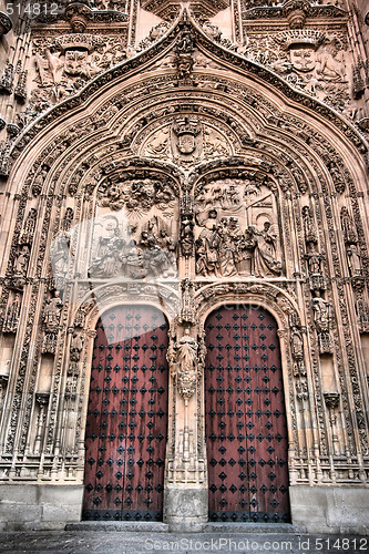 Image of Cathedral door in Salamanca