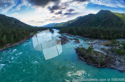 Image of Aerial view of Katun river