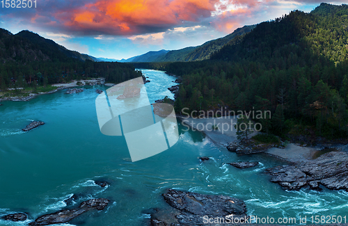 Image of Aerial view of Katun river