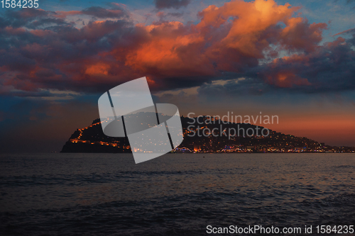 Image of Scenic summer view from Alanya beach