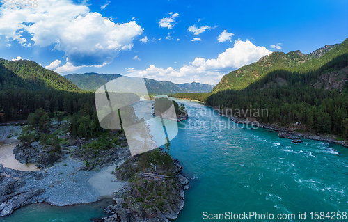 Image of Aerial view of Katun river