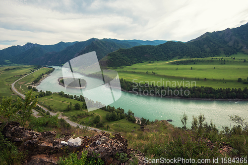 Image of Katun river, in the Altai mountains