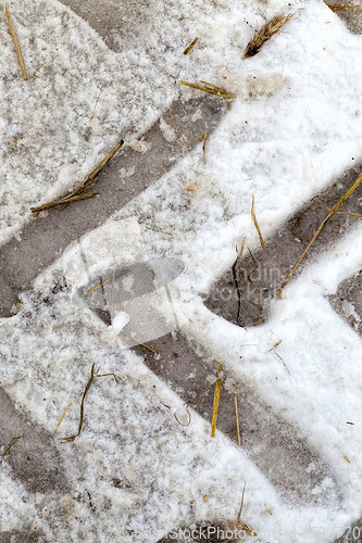 Image of winter time on the road