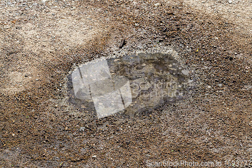 Image of puddles on the road