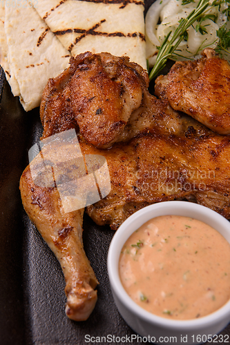 Image of Appetizing grilled juicy chicken