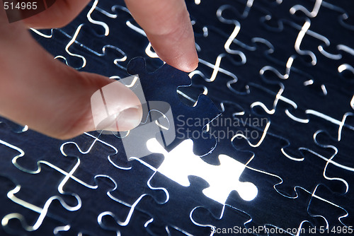 Image of abstract puzzle background