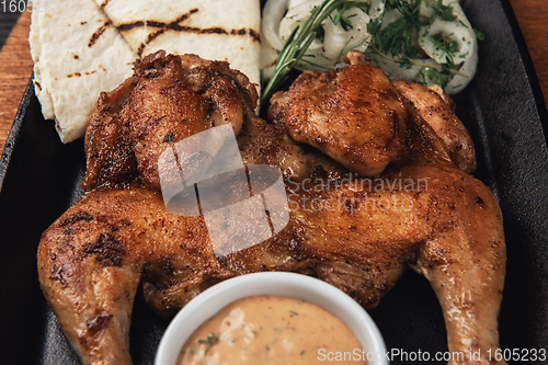 Image of Appetizing grilled juicy chicken