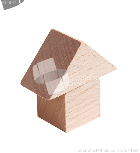 Image of Wooden model of house