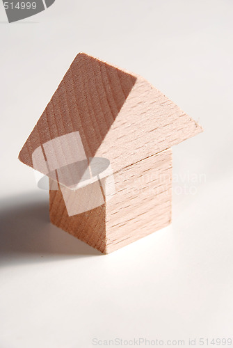 Image of Wooden model of house