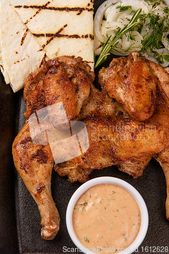 Image of Appetizing grilled juicy chicken