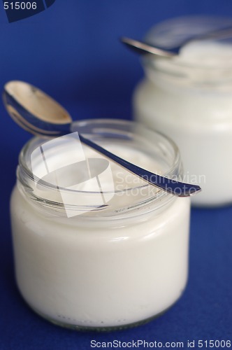 Image of Two glasses of yogurt