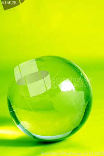 Image of Green glass globe