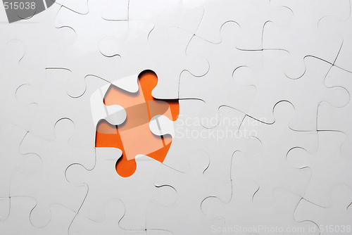 Image of puzzle background with one missing piece