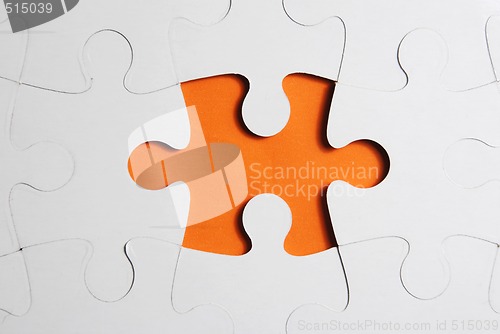 Image of puzzle background with one missing piece