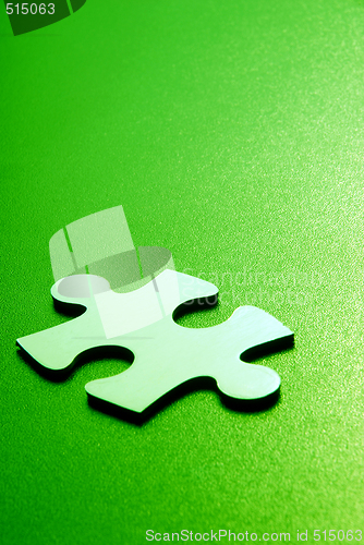 Image of Close up shot of a puzzle piece