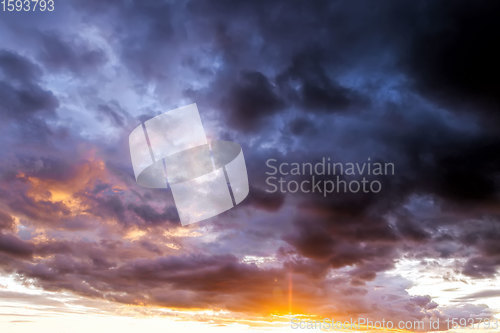 Image of majestic and gloomy clouds