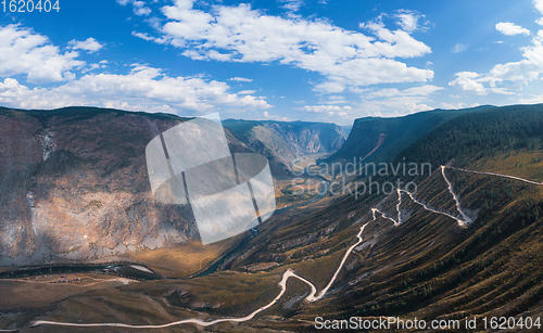 Image of Altai mountain road pass