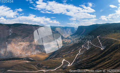 Image of Altai mountain road pass