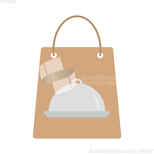 Image of Paper Bag With Cloche Icon