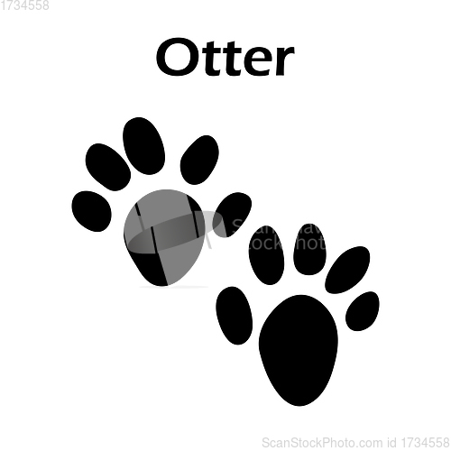 Image of Otter Footprint