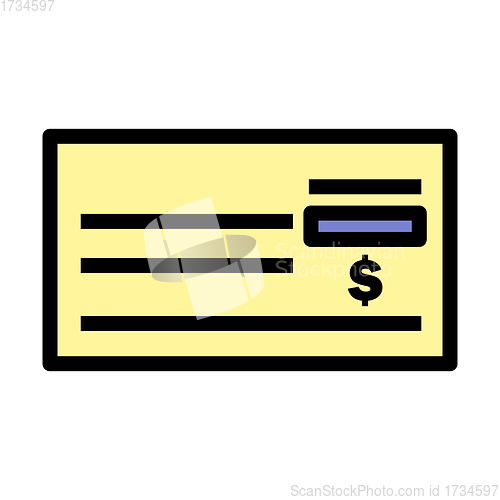 Image of Bank Check Icon