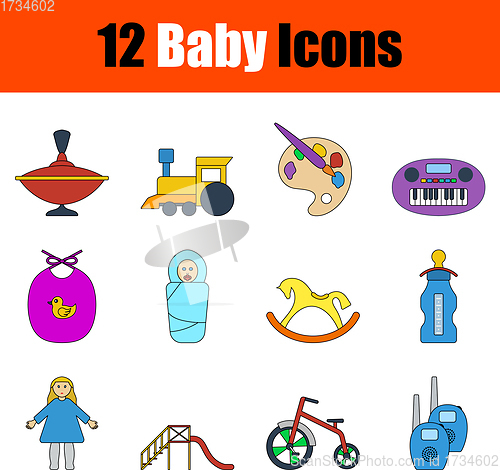 Image of Baby Icon Set