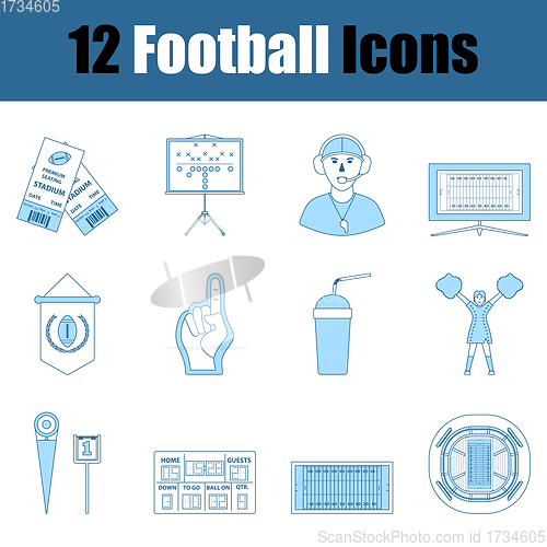 Image of Football Icon Set