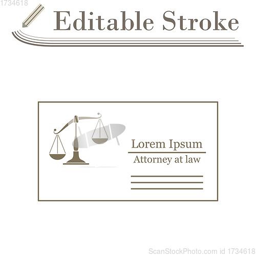 Image of Lawyer Business Card Icon