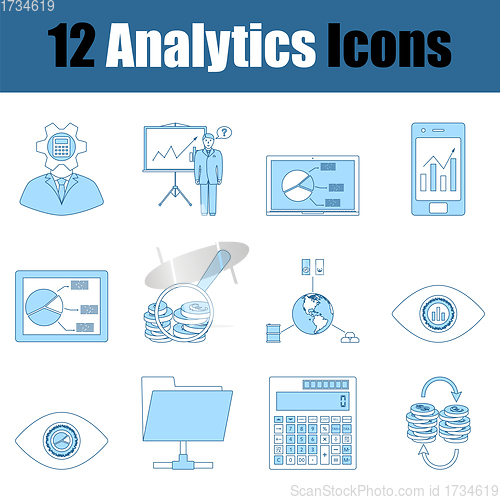 Image of Analytics Icon Set