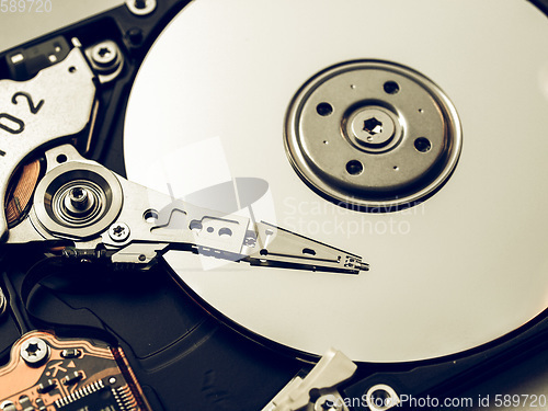 Image of Vintage looking Hard disk