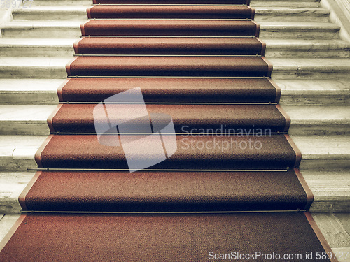 Image of Vintage looking Red carpet