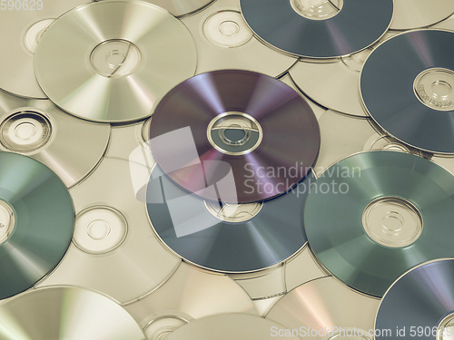 Image of Vintage looking CD DVD DB Bluray disc