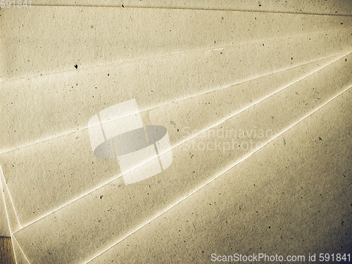 Image of Vintage looking Letter envelope on wood table