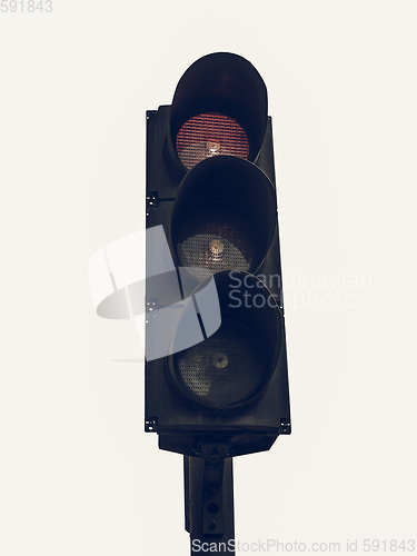 Image of Vintage looking Traffic light semaphore