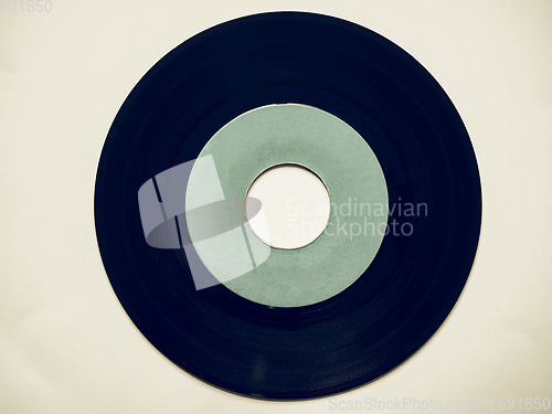 Image of Vintage looking Vinyl record 45 rpm