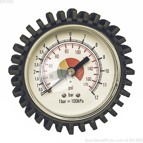 Image of Vintage looking Manometer instrument