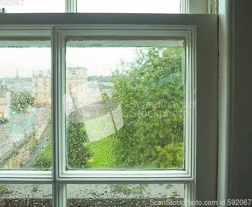 Image of Wet window pane