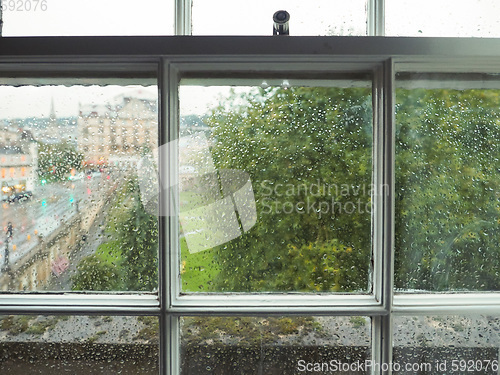 Image of Wet window pane