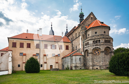 Image of Old St. Procopius basilica and monastery, town Trebic, Czech Republic