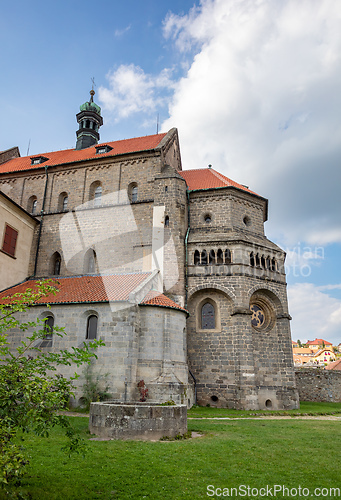 Image of Old St. Procopius basilica and monastery, town Trebic, Czech Republic