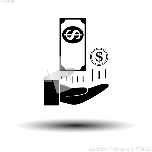 Image of Cash Back To Hand Icon