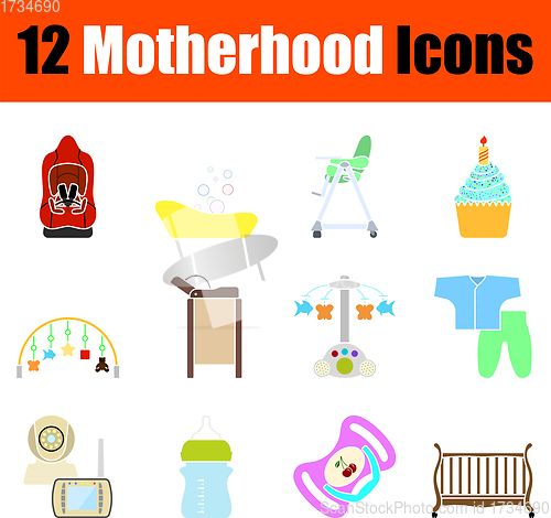 Image of Motherhood Icon Set