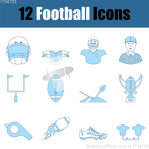 Image of Football Icon Set