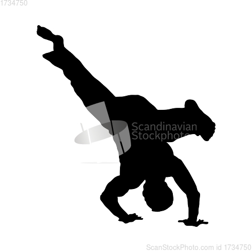 Image of Hip Hop Dancer Silhouette