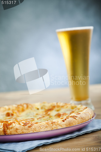 Image of Pizza and beer