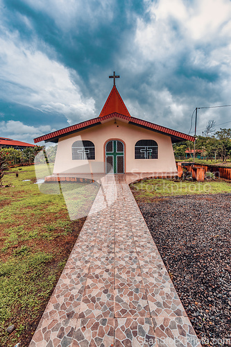 Image of Small rural church in Pococi Limon, Costa Rica