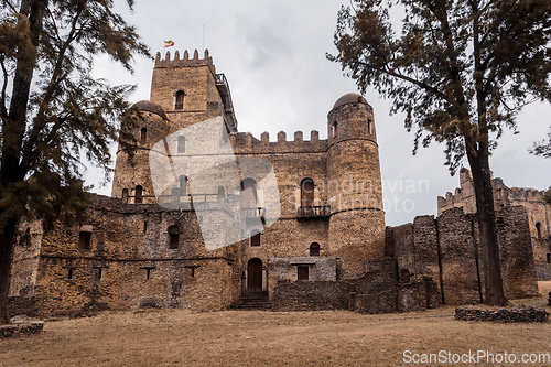 Image of Fasil Ghebbi, royal castle in Gondar, Ethiopia