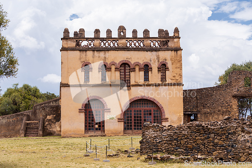 Image of Fasil Ghebbi, royal castle in Gondar, Ethiopia