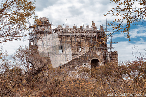 Image of ruins of Guzara royal palace, Ethiopia Africa