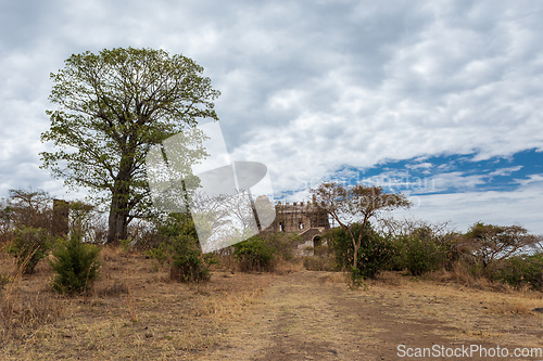 Image of ruins of Guzara royal palace, Ethiopia Africa